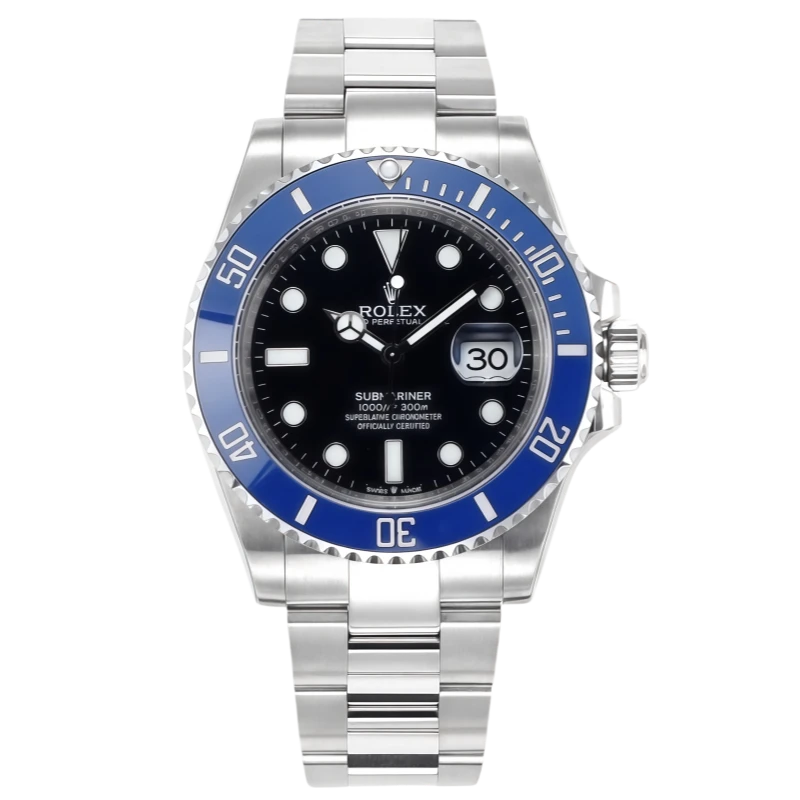 Rolex Submariner 41mm White Gold Black Dial Blue Bezel "Cookie Monster" - 126619LB - New 2025 $36,995