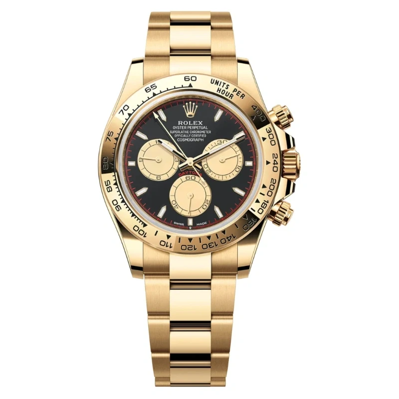 Rolex Cosmograph Daytona 40mm Yellow Gold "Paul Newman" Black Dial - 126508 - New 2025