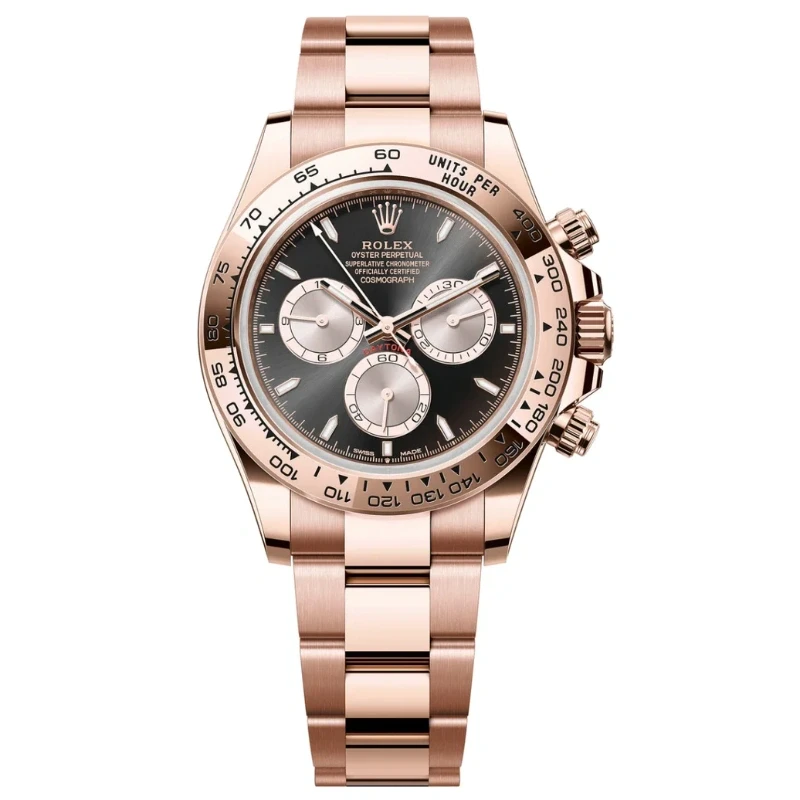 Rolex Cosmograph Daytona 40mm Everose Gold Black Dial - 126505 - New 2025