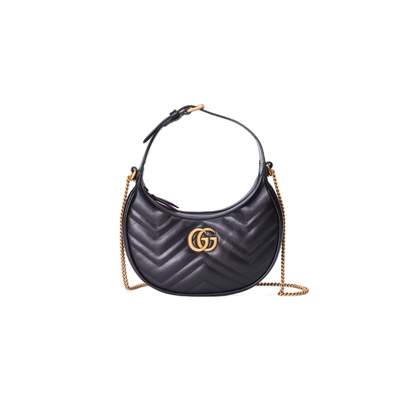 GG Marmont half-moon-shaped mini bag