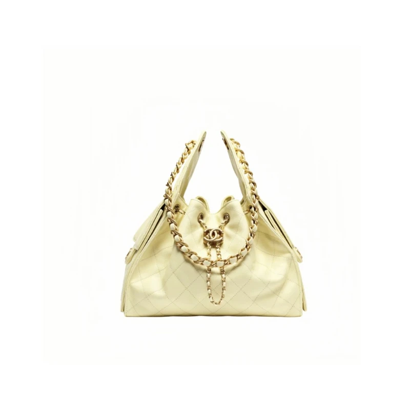 25 Bag - AS5293 Chanel 25c Ball - textured Leather Hippie Hobo Bag