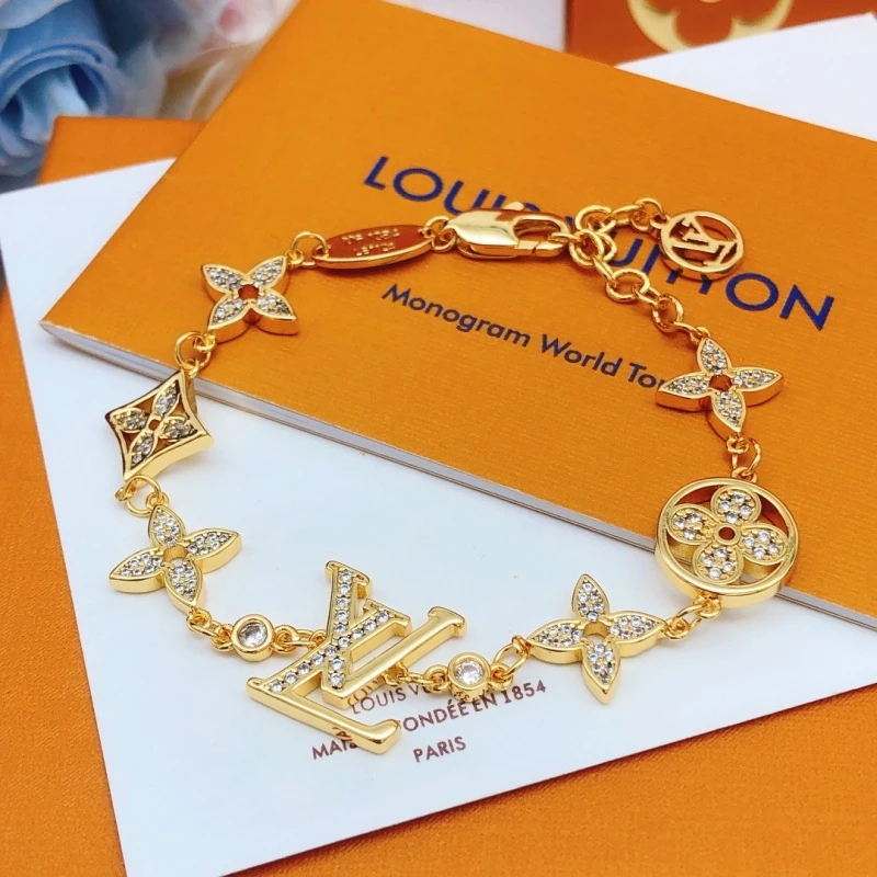 Louis Vuitton * Latest - Hollow presbyopia bracelet silver