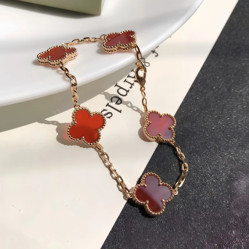 Van Cleef & Arpels five-leaf clover lucky bracelet