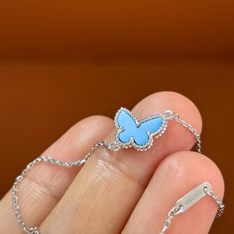 Van Cleef & Arpels small turquoise butterfly bracelet