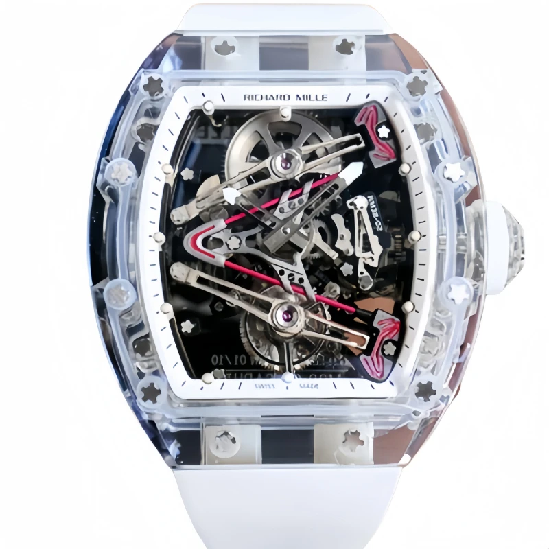 RICHARD MILLE RM 38-02 Crystal pink theme cutout tourbillon watch