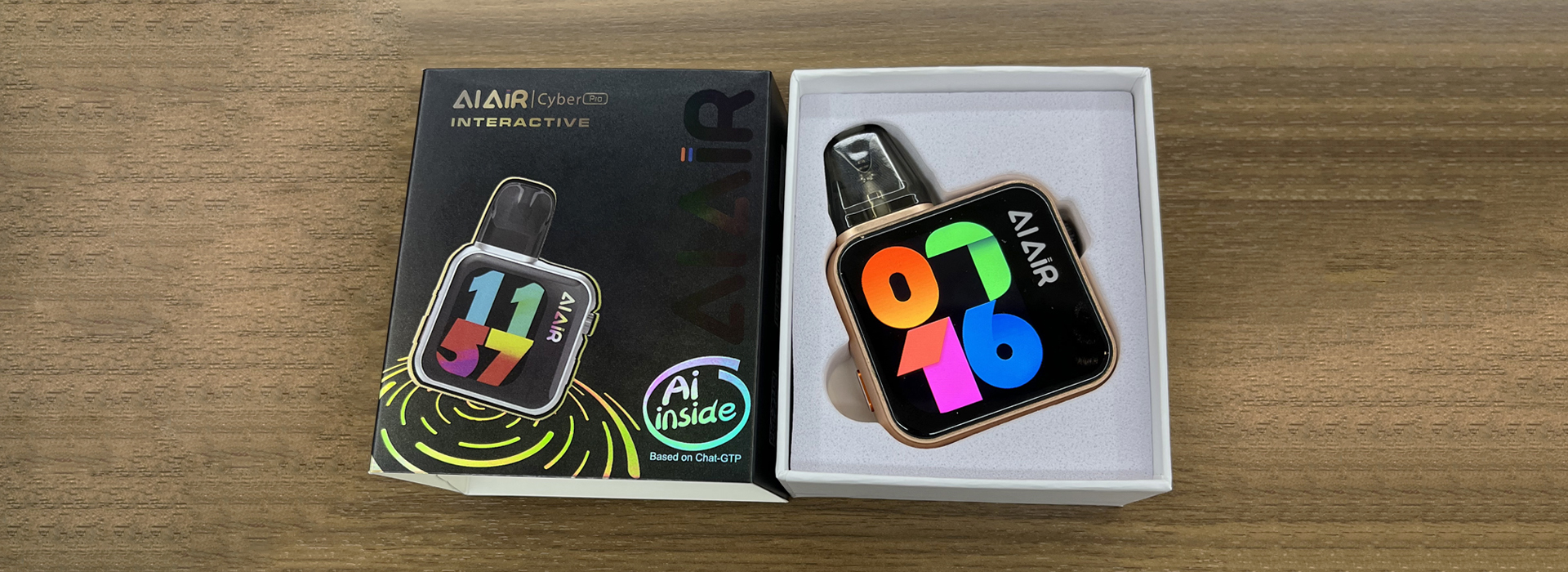 AlAlR Cyber Pro AI Smart Vape MOD 30W Replaceable POD e cigarette kit Touch Screen