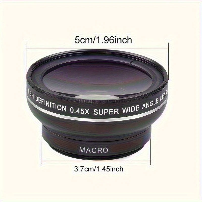 2-in-1 Smartphone Camera Lens Kit - ABS Wide Angle & Macro, PVC Material, Compatible with Most Smartphones, Includes 2 Lens Attachments for Enhanced Photography Experience