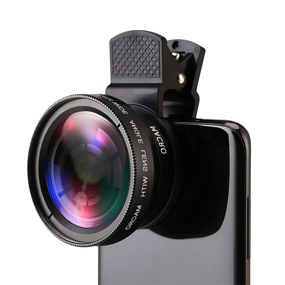 0.45X High Definition Wide-Angle Macro Two-in-One Mobile Phone Lens - Super Wide Angle, Live Streaming, Universal Mobile Camera Accessory,  No Battery Needed