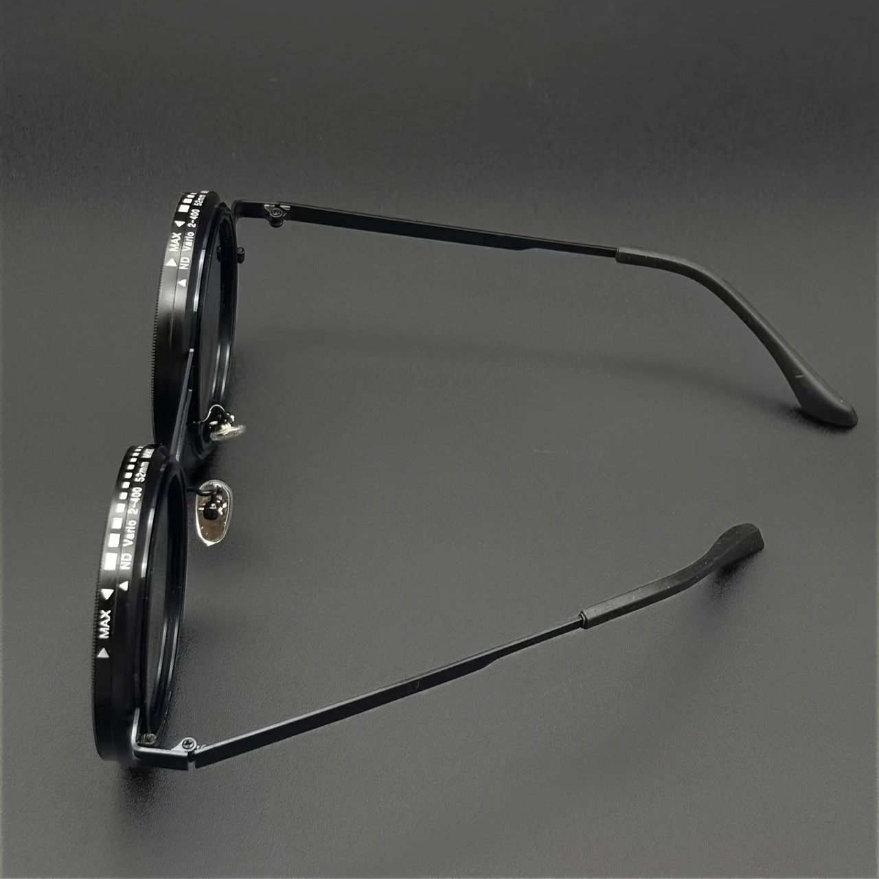 Retro Fashion Glasses with Aluminum-Magnesium Alloy Frame - Protection, Full-Rim Round Design, Includes Case - Ideal for Christmas, Halloween, Valentine'S Day & Mardi Gras Parties
