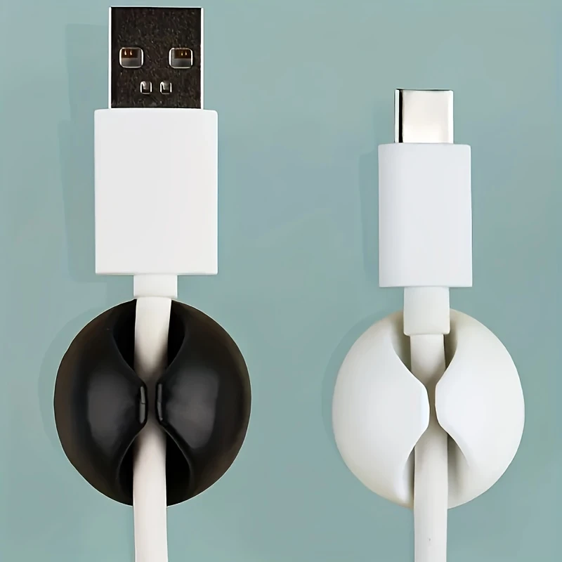 8/16pcs Cable Clips- Heavy-Duty Cord Organizers with Strong Adhesive, No /Easy Install for Desk, Drawer, Car & Wall - -Free Cable Management for -C/Lightning/Type-C Chargers