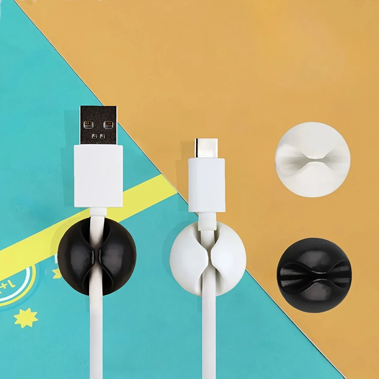 8/16pcs Cable Clips- Heavy-Duty Cord Organizers with Strong Adhesive, No /Easy Install for Desk, Drawer, Car & Wall - -Free Cable Management for -C/Lightning/Type-C Chargers