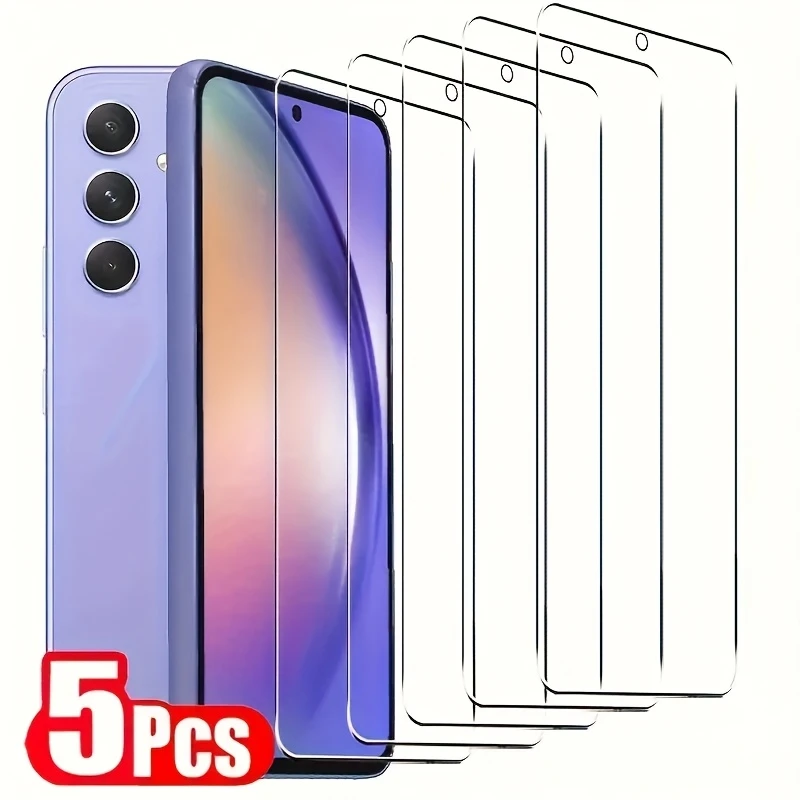 5pcs Glass Smartphone for Galaxy A56/A32 Phone Screen Protector A26/A16/A16 5G/A06 Tempered Glass Protective Film