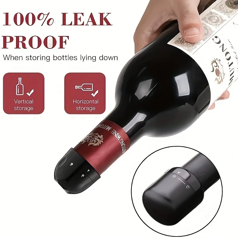Wine Stoppers for Hotel Reusable Champagne Bottle Stoppers Wine Sealer Cap Leak-proof Preserver for Restaurant