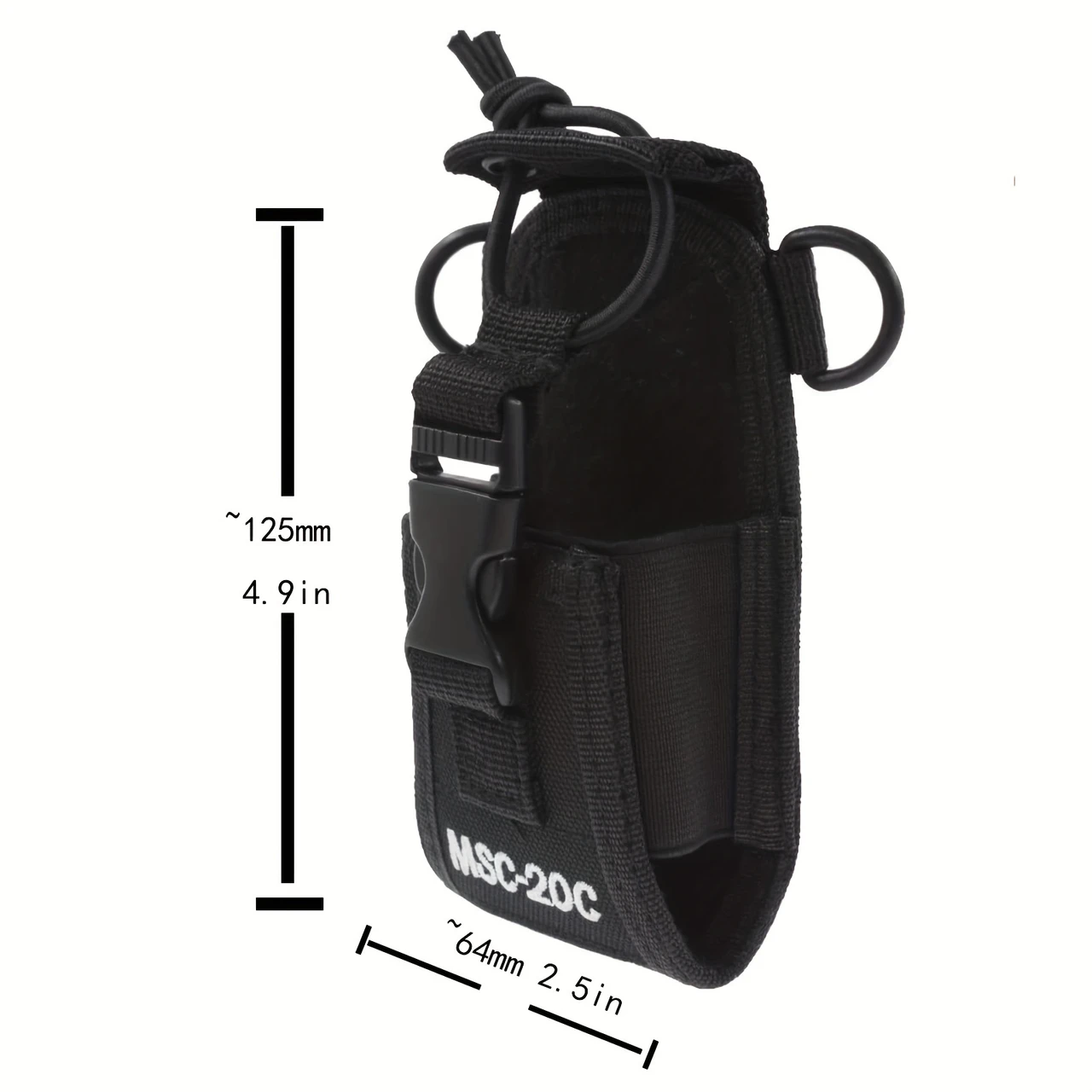 1pc 3 In 1 Multi-Functional Radio Holder Case, Portable Two Way Radio Walkie Talkie Storage Bag Pouch, Compatible With MSC 20C,30C Baofeng UV5R 888S F8HP H777