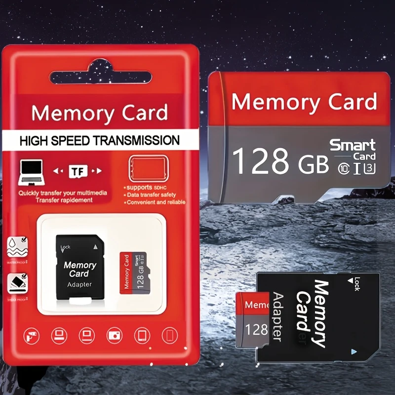 TF Memory Cards - 128GB/512MB | Compact High-Performance Flash Cards for Tablets, Cameras, Mobile Phones, Laptops, PCs, Car Audio Systems, Game Consoles | Reliable & Secure Storage for Files, Music, Photos, and Videos!