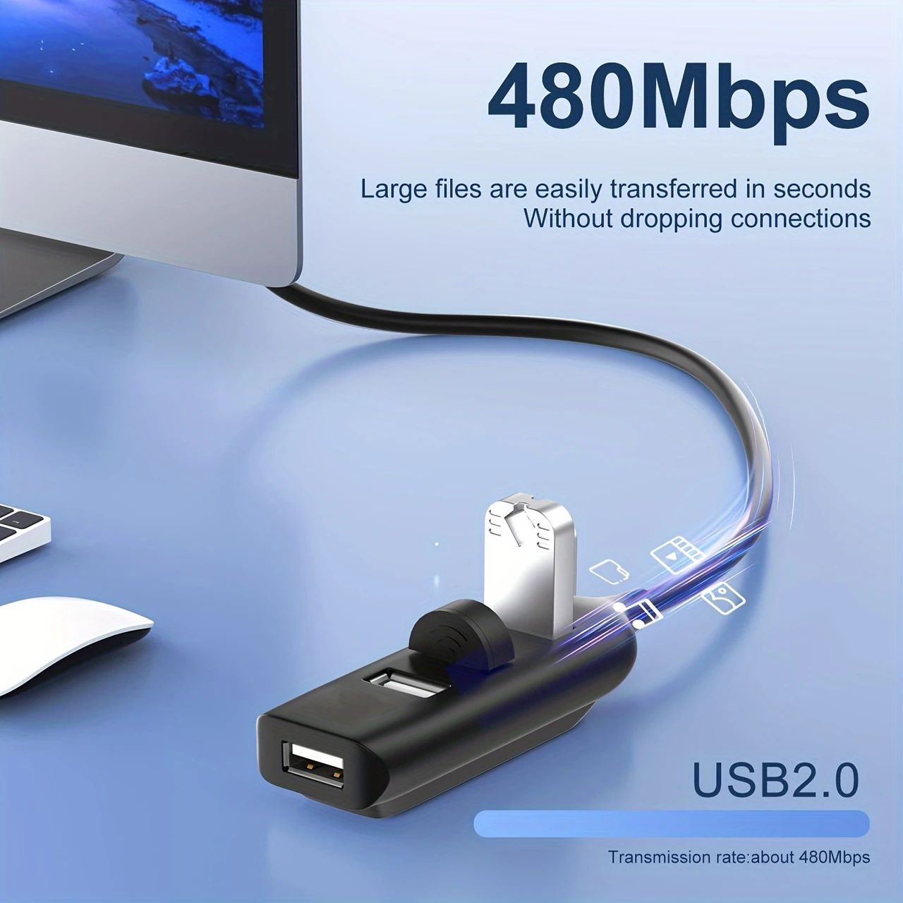 USB 2.0 Port Power Strip Hub,USB Hub