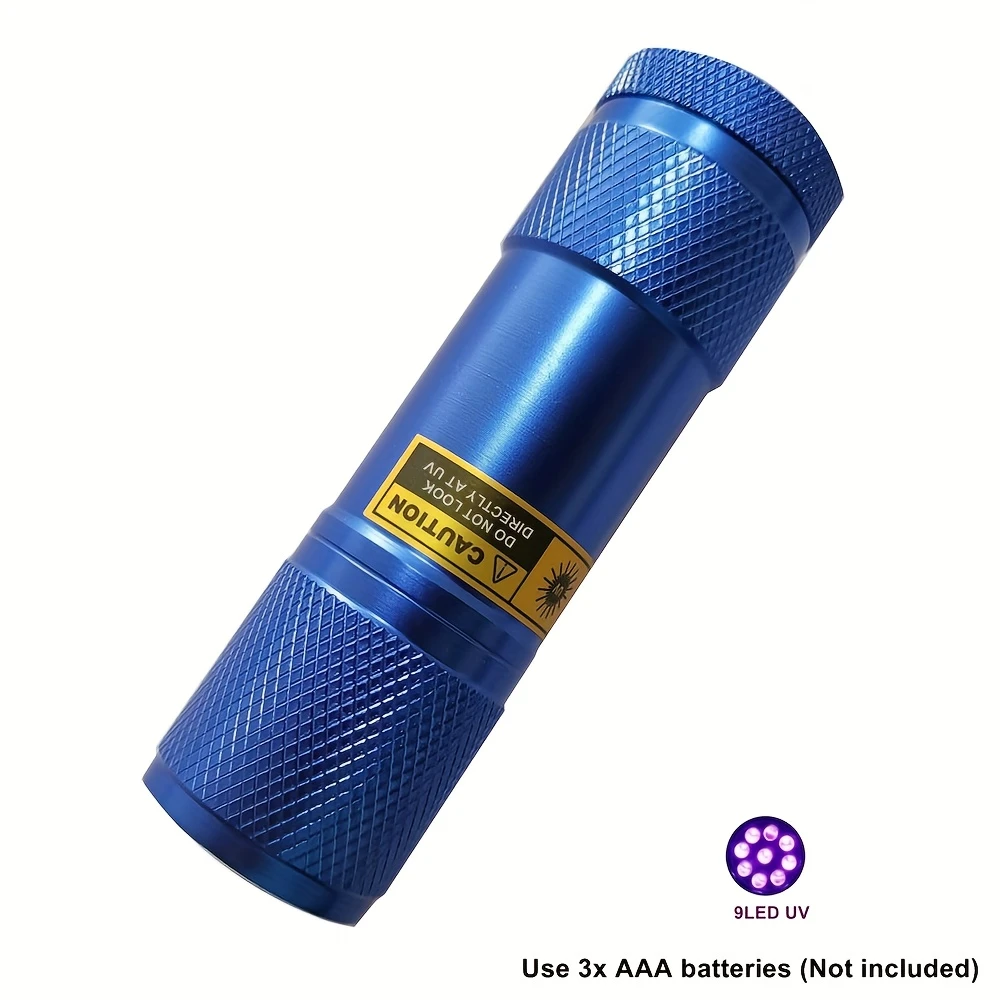 UV Light 395-400nm LED UV Flashlight - Portable Mini Torch for Curing Money Ore, Moldy Food Detection, Pet Stains, Cat Tinea, Invisible Ink Marker, Without Battery, Uv Light For Money, Pet Stain Removal, Compact Design