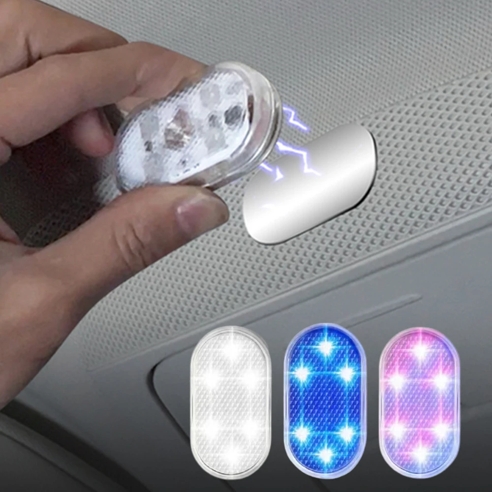 Car Interior Lights Indoor Car Lighting Ceiling Lamp Night Touch Light Hand Reading Light Car Roof Magnets Reading Lamp for car, party