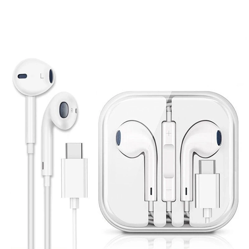 1pc In-Ear Hifi Headphones with Volume Control, USB Type-C  And 3.5Mm Connectivity, Condenser Microphone, Semi-Open Design forAndroid Series - No Battery Required