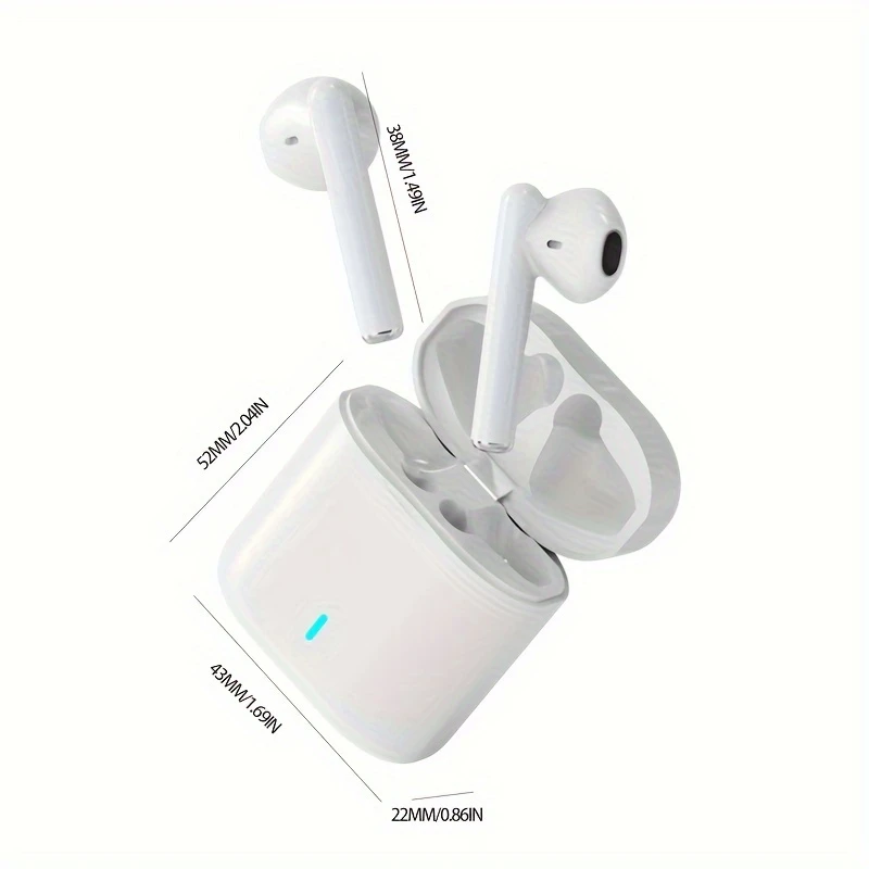 New TWS Wireless Headset Earbuds - Unrivalled True Wireless Freedom  Ergonomics for Ultimate Comfort and HIFI Sound with Bass, ACC Stereo HD Calling and - Ideal for Android for iPhone, ideal for sports and music lovers!