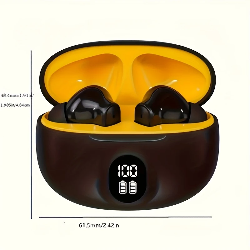 2025 New Generation Wireless Earbuds- Earbud Headphones with LED Display, Hi-Fi HD Stereo Sound, sweat-resistant Design for Sports, Music, and Gaming, In-Ear Design, Advanced Technology, Wireless Connectivity, and Rapid USB Charging