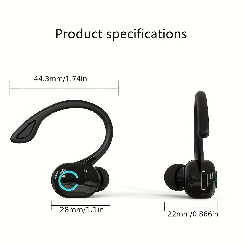 Wireless Earphones Headphones with LED Display Touch In-Ear TWS Wireless Earbuds Sports Music Game Headset for lOS/Android