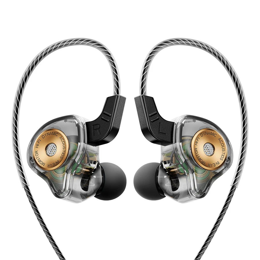 FiLe High-Fidelity In-Ear Headphones, Wired Earbuds With Microphone, Subwoofer Noise Cancelling, Gaming & Music Monitor, Durable Plastic, 120cm/47.24inch Cable, Vivid Color Design