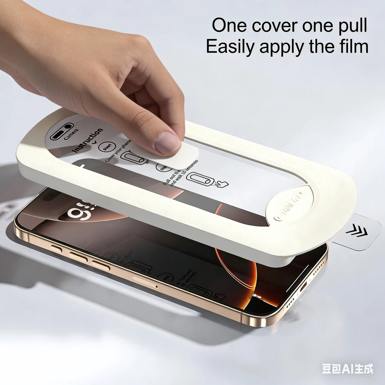 防窥款适用苹果手机-M1高品质【电镀指纹油】高透低雾+神器无尘仓【盒装：1神器+1膜+包装盒+清洁工具包】