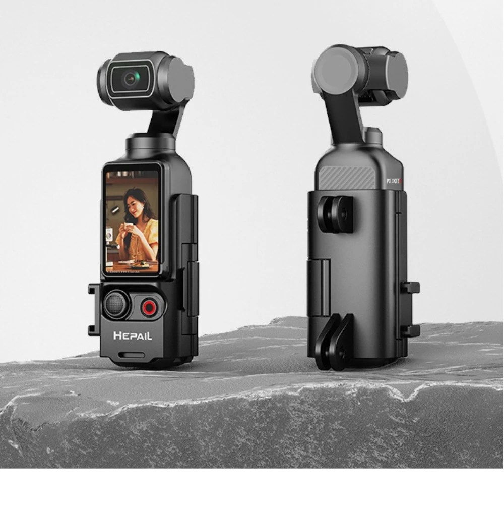 Mount Stand Compatible with DJI Osmo Pocket 3, Upgraded Pocket3 Accessories Adapter Vertical Surface, 180° Adjustable Handle