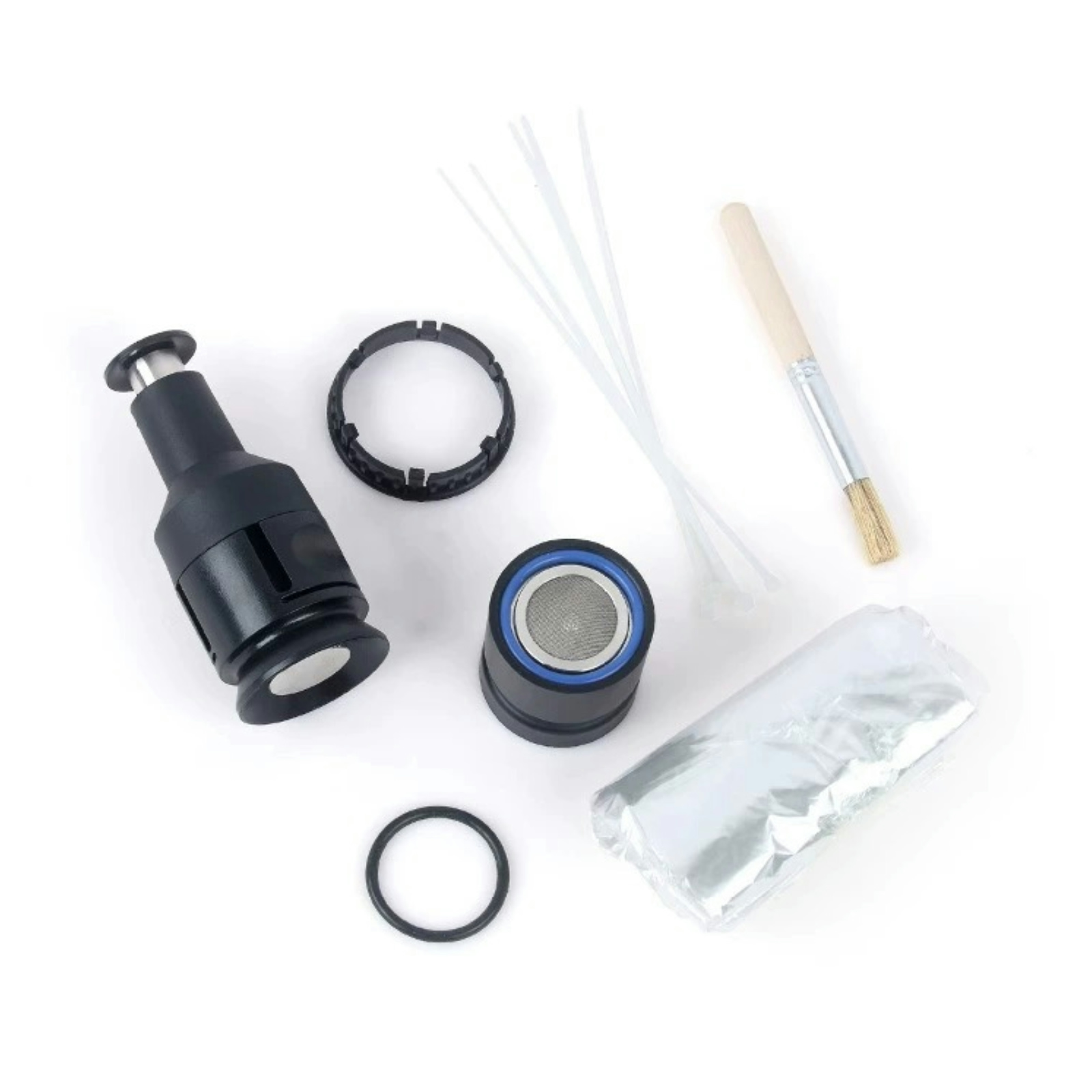 Complete Solid Valve Starter Set compatible with Volcano Classic Vaporizer - Includes Filling Chamber, Mouthpiece, and Balloon Material.