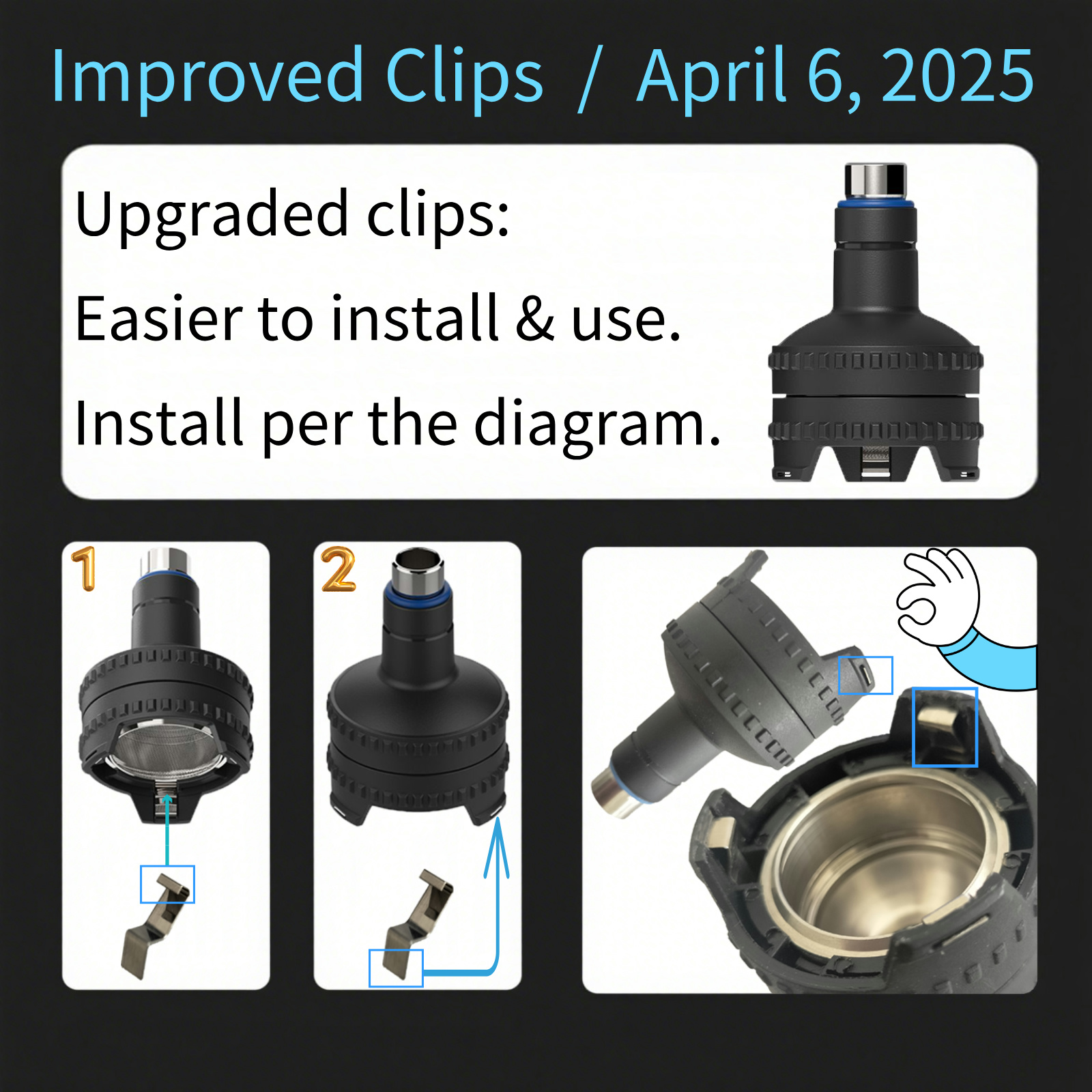 Dosing Capsule Adapter (Chamber Reducer) compatible with Storz & Bickel Volcano Hybrid and Classic Easy Valve Systems.