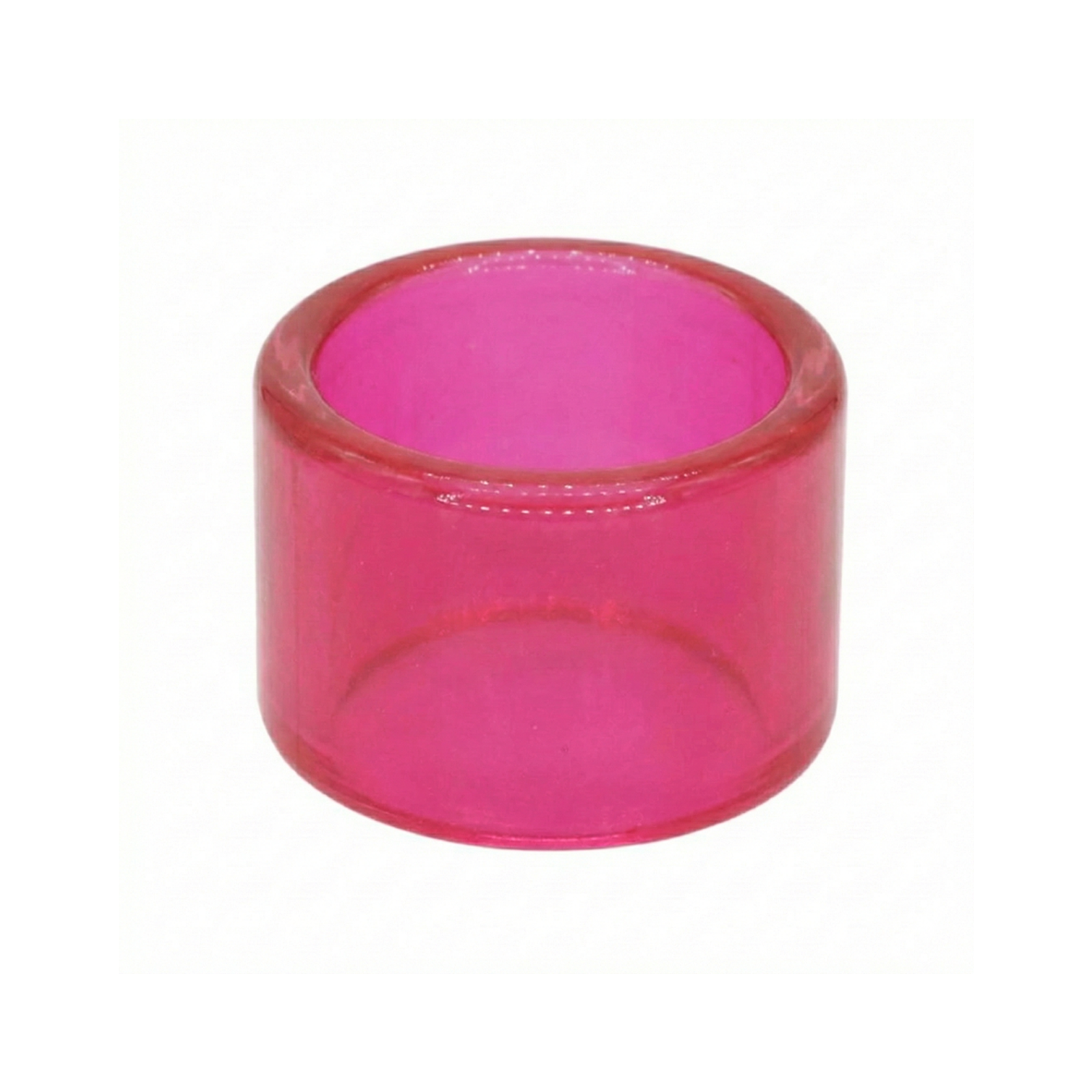 Polished Synthetic Ruby Insert Cup (19mm) for Quartz Bangers - Lab Grown Corundum Concentrate Dish for Superior Flavor.