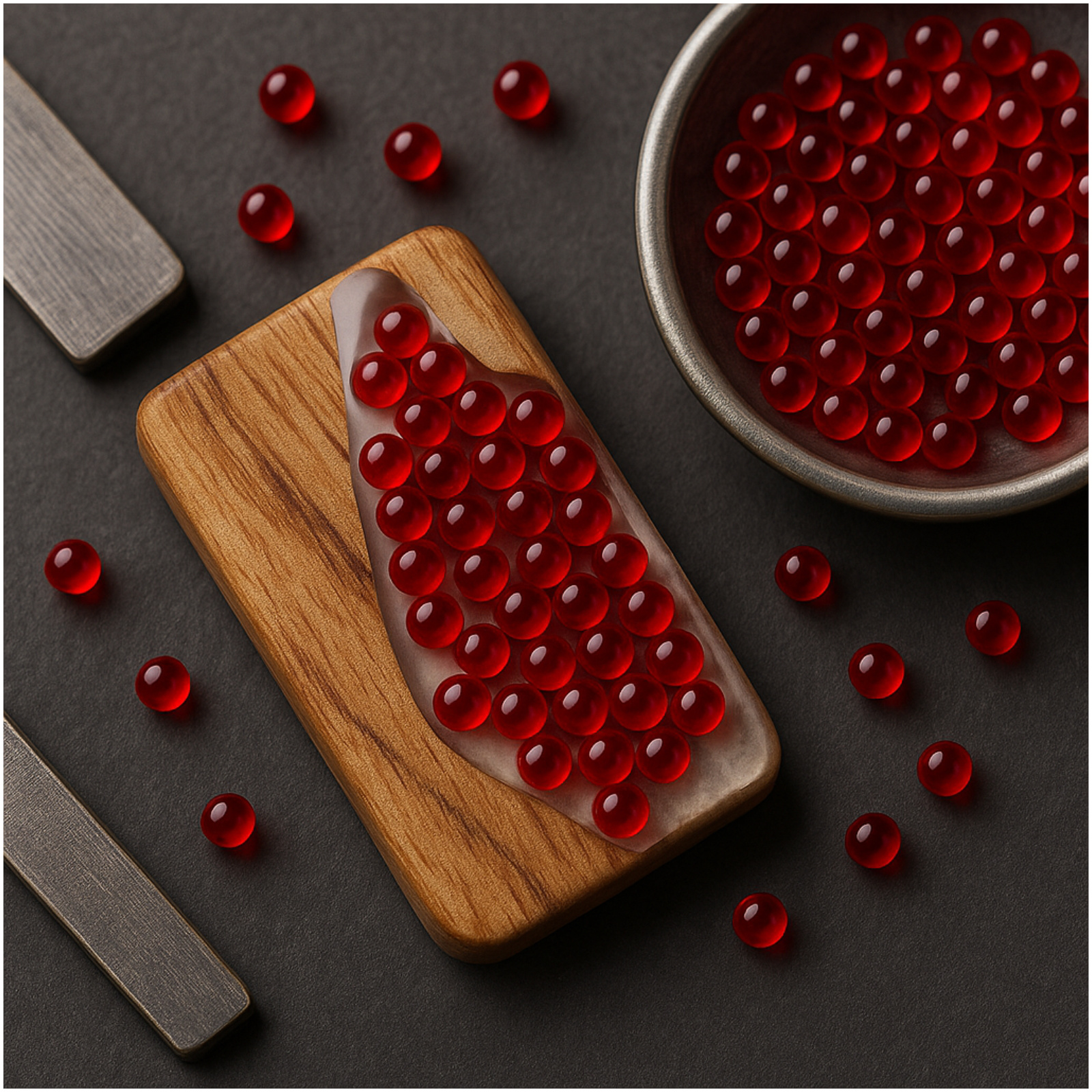 Synthetic Ruby Terp Pearls (Lab Grown Corundum) for Quartz Bangers and Dab Rigs - High Heat Retention Spinning Beads.