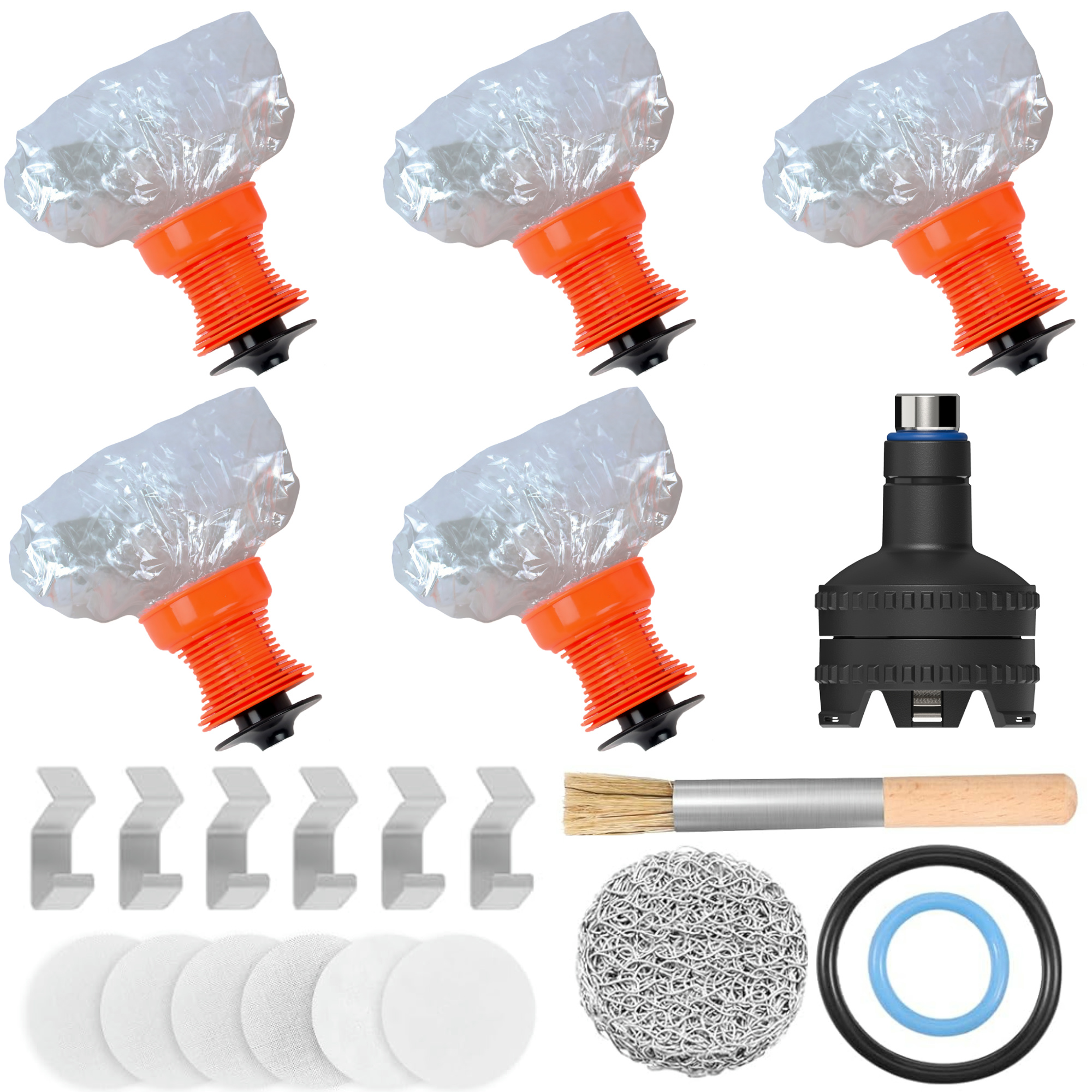 Replacement Easy Valve Balloons with Mouthpiece and Filling Chamber Adapter for Volcano Vaporizer.