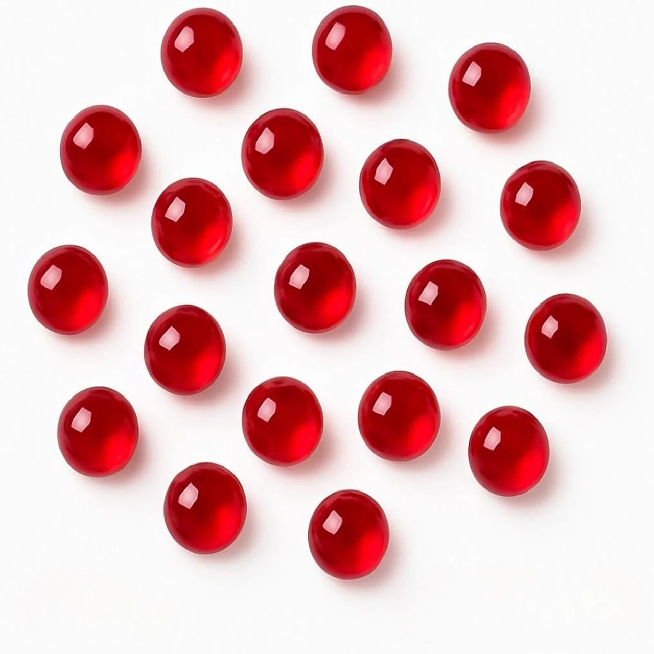 Synthetic Ruby Terp Pearls (Lab Grown Corundum) for Quartz Bangers and Dab Rigs - High Heat Retention Spinning Beads.