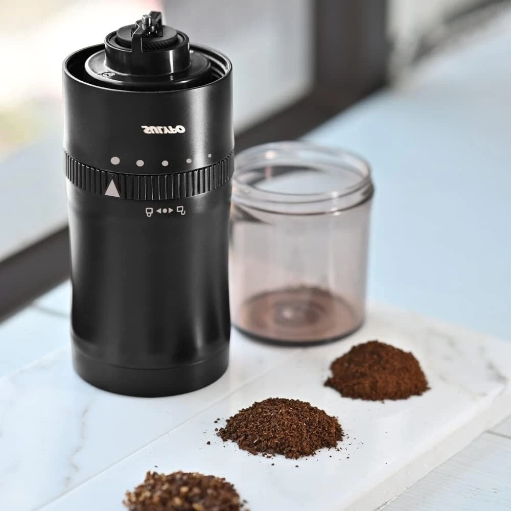 Sulypo Coffee Grinder Electric with Cone Ceramic Mills,AC-Powered Coffee Bean Grinder Adjustable,Slow-Grind Result Better Taste Coffee