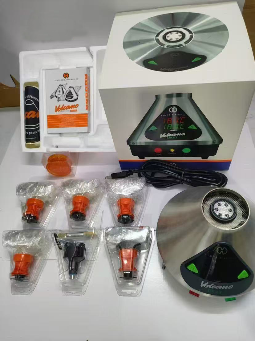 efurbished Volcano Digital Vaporizer with Brand New Easy Valve Chamber and Balloon Kit - Silver