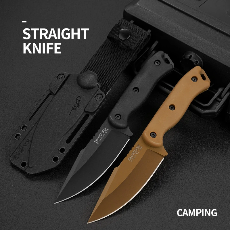 BK-18 Tactical Fixed Blade Knife Nylon Fiberglass Handle Wilderness Hunting Survival BK18 Knife Outdoor Camping Tools