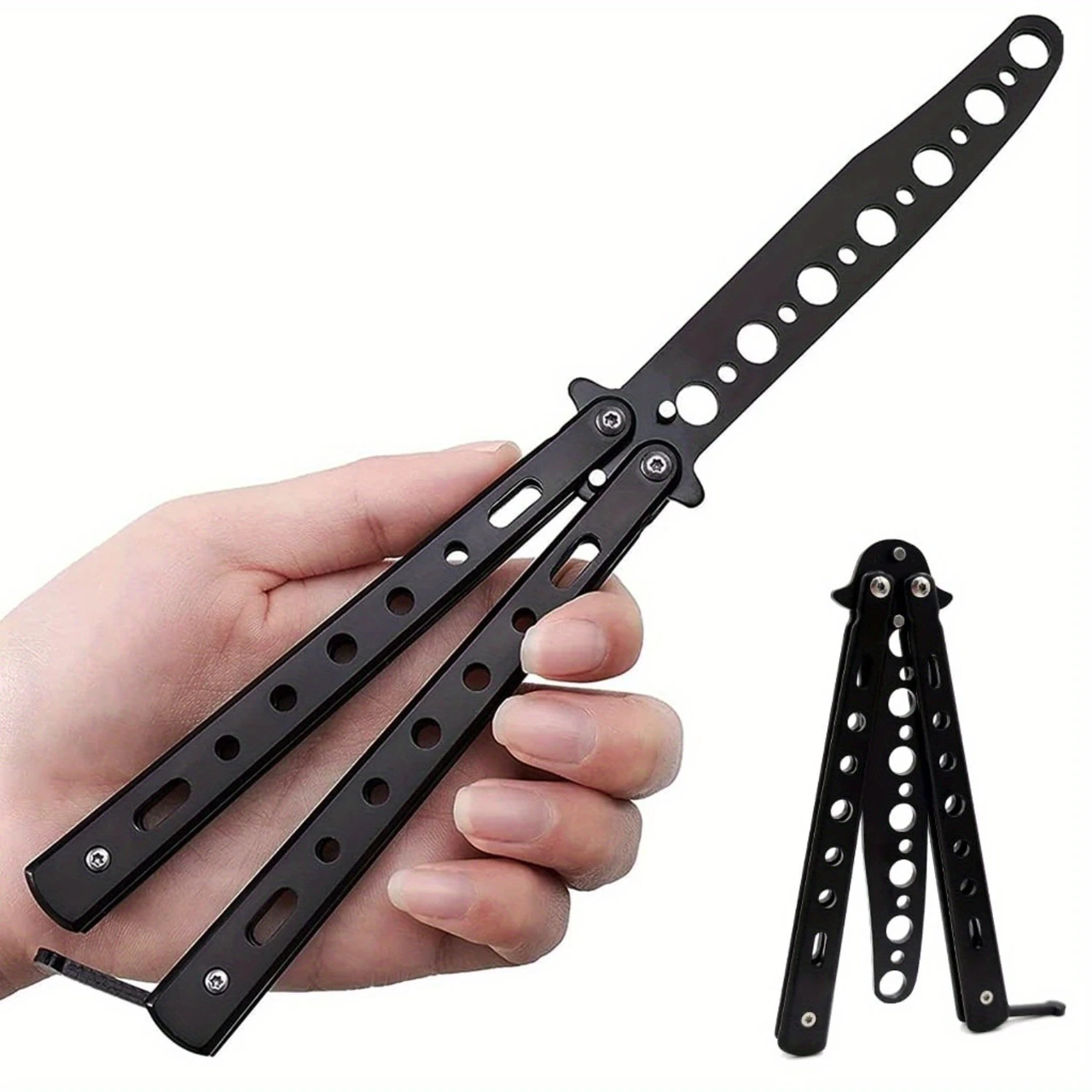 Balisong Butterfly Trainer Knife, Used for flipping techniques.  Hand dexterity training device. The ideal gift for fathers and boys. The ideal gift for fathers and boys.