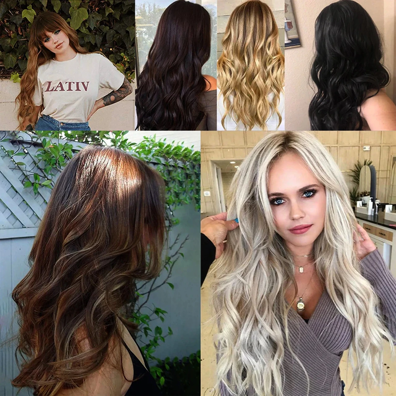 Premium Halo Extension 100% Human Hair Light Brown Classic Hair Extensions