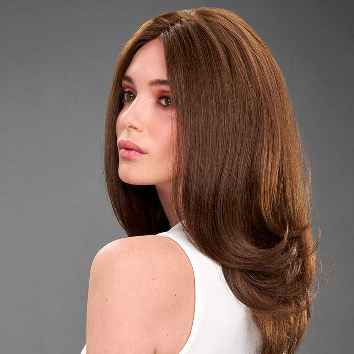 100% Human Hair Virgin Hair Natural Silk Top Lace Front Wigs for Women, Fudgesicle