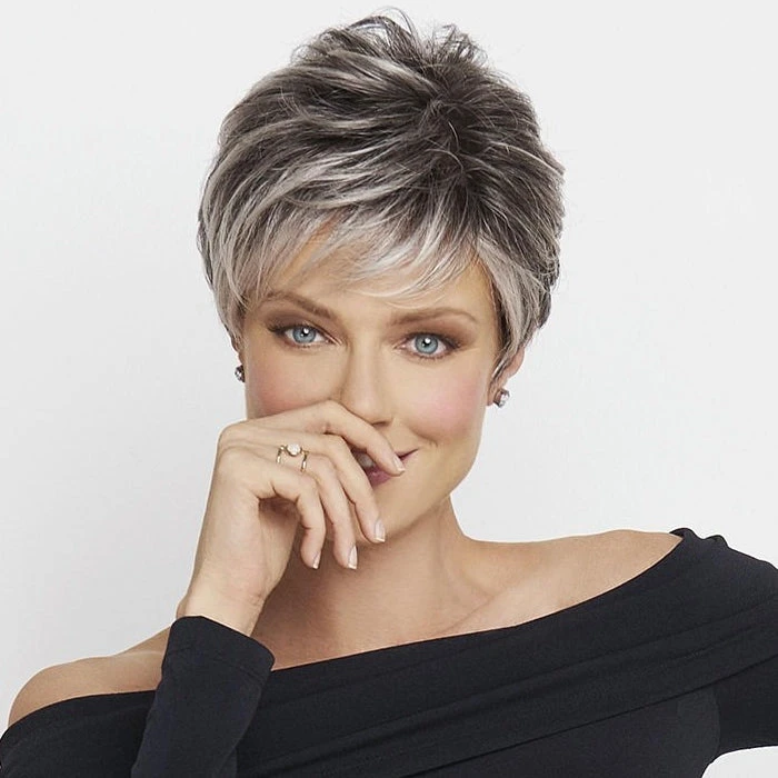 100% Human Hair Short Hair Wigs for Women UK, Sugared Liquorice | LLBeautyHair