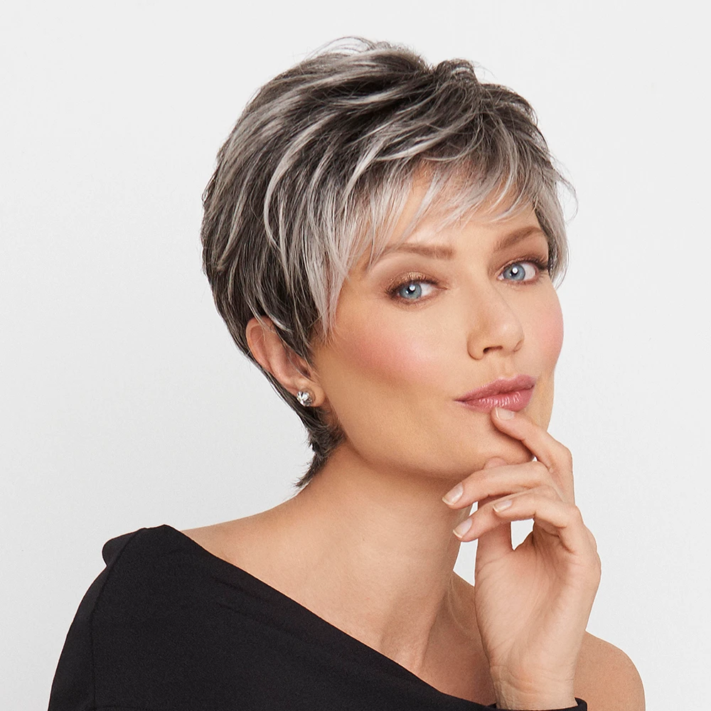 100% Human Hair Short Hair Wigs for Women UK, Sugared Liquorice | LLBeautyHair