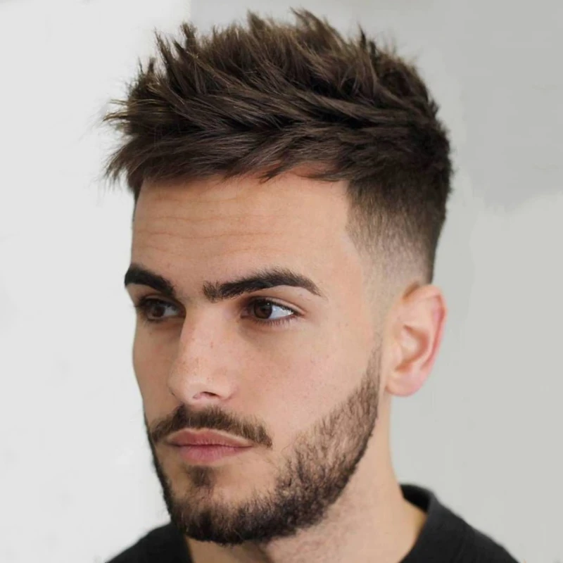 100% Human Hair Mono Lace Mens Toupee Hair OSCAR Real Natural Short Hair Piece