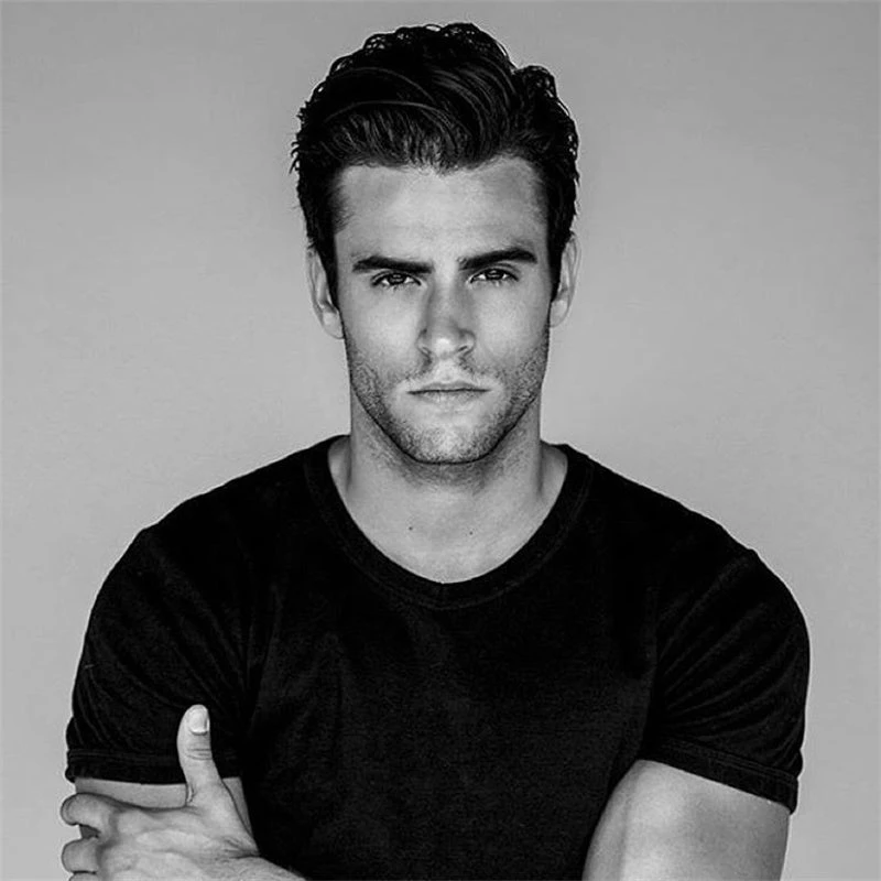 100% Human Hair Mens Toupee HOPE Fine Mono Center PU Around Perimeter Mens Hair