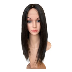 100% Human Hair Long Wig Natural Hairline Topper For Women