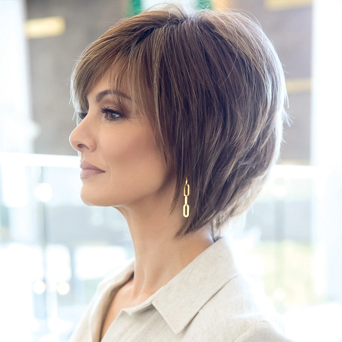 100% Human Hair Ladies Wigs Short 8 Inch Wigs For Women