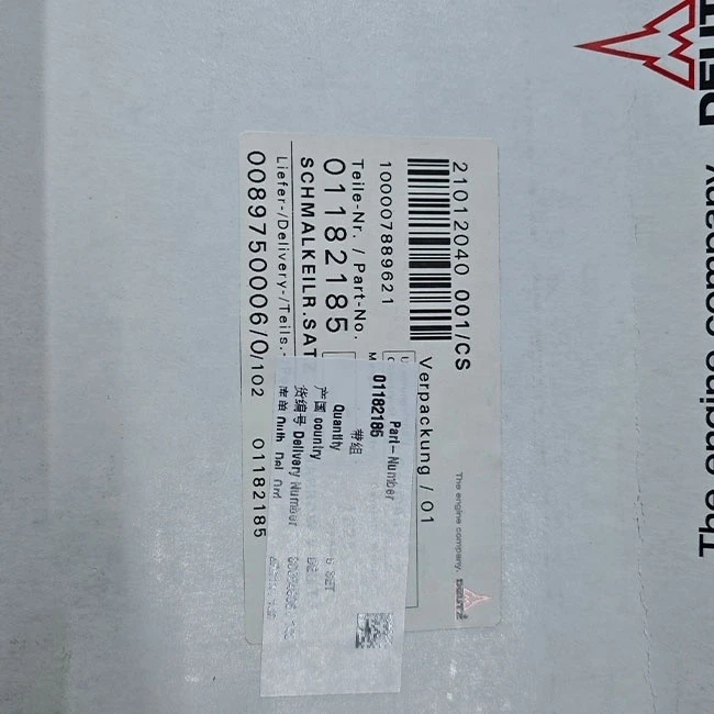 Narrow V-Belts 01182185 01295378 0118 2185 0129 5378 1182185 1295378 For Deutz bfm1015 TCD2015 ENGINE