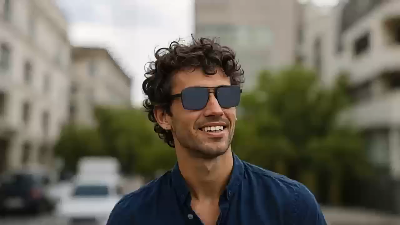 Vintage glasses, men's driving sunglasses, square frame, high-end men's sunscreen, sunglasses, high-end