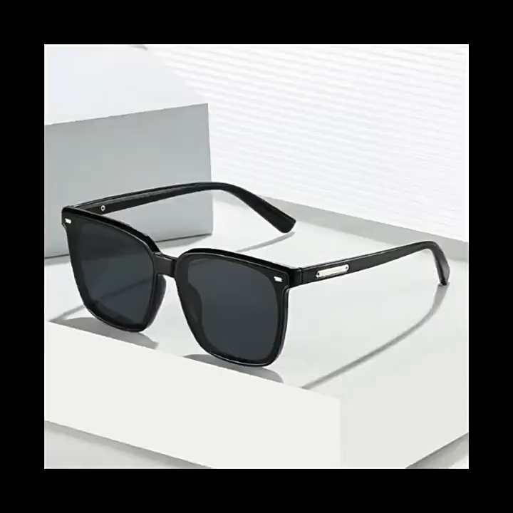 New sunglasses, women's round face, high-end glasses, trendy men's driving, sunscreen, UV protection, polarized sunglasses